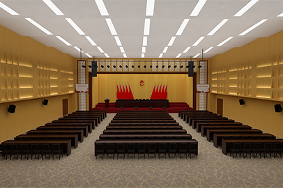人大、政協(xié)表決會議室報告廳（550-750m2）