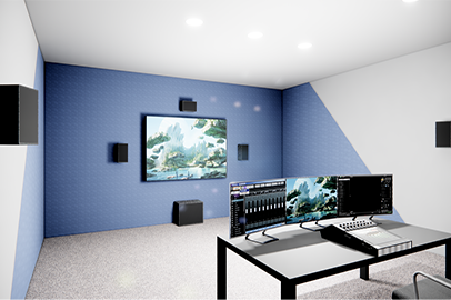 電視臺全景聲LED直視顯示審片室（20-40m2）